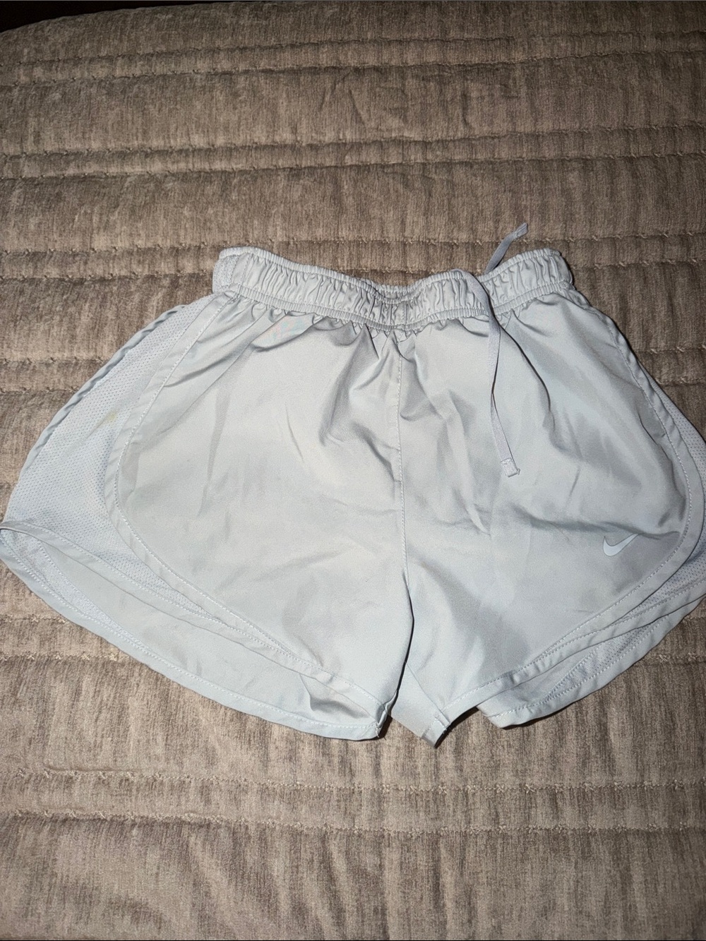 Nike Light Gray Women's Athletic Running Shorts